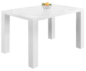 JEDÁLENSKÝ STÔL, biela s vysokým leskom, 120/80/76 cm MID.YOU - Online Only jedálne, Online Only