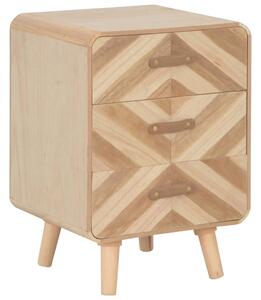 Nočný stolík s 3 zásuvkami 40x35x56,5 cm masívne drevo