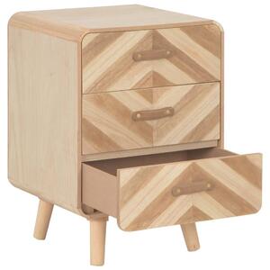Nočný stolík s 3 zásuvkami 40x35x56,5 cm masívne drevo
