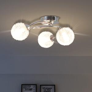 Stropná lampa s 3 LED žiarovkami G9, 120 W