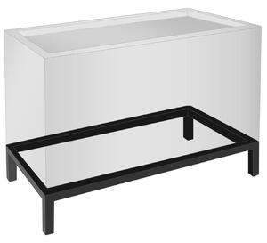 Rám pod kvetináč BASE, práškovaná oceľ, 45x100x10 cm, čierna