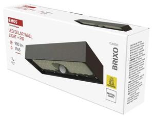 EMOS LED solárne svietidlo BRIXO so senzorom pohybu, neutrálna biela - 900 lm - Vonkajšie osvetlenie (ZG166S)