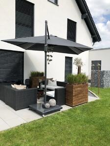 Kvetináč ELEMENTO, drevo akácie, šírka 95 cm, hnedý