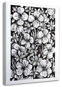 Obraz na plátne Náčrt kvetov na lúke - Jan Perit Kablan Rozmery: 40 x 60 cm