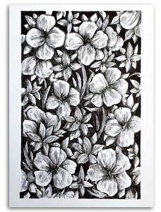 Obraz na plátne Náčrt kvetov na lúke - Jan Perit Kablan Rozmery: 40 x 60 cm