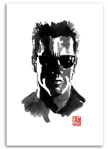 Obraz na plátne Terminátor, Arnold Schwarzenegger - Péchane Rozmery: 40 x 60 cm
