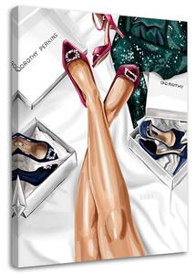 Obraz na plátne Kolekcia obuvi Dorothy Perkins - Svetlana Gracheva Rozmery: 40 x 60 cm