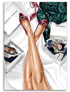 Obraz na plátne Kolekcia obuvi Dorothy Perkins - Svetlana Gracheva Rozmery: 40 x 60 cm