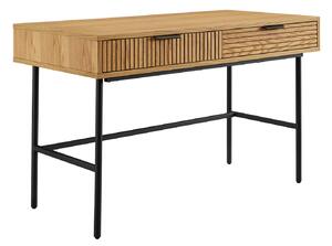 PÍSACÍ STÔL, čierna, farba duba, 120/60/75 cm Livetastic - Online Only kancelárie, Online Only