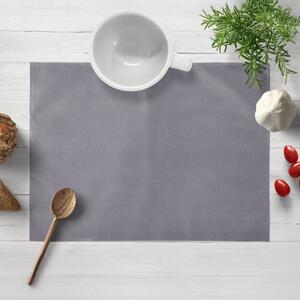 Biante Zamatové prestieranie na stôl Velvet Prémium SVP-013 Sivé 30x40 cm