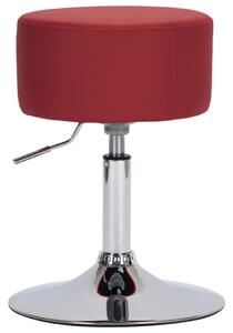 Barová stolička vínovo-červená umelá koža