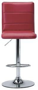 Barová stolička vínovo-červená umelá koža