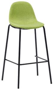 Barové stoličky 2 ks, zelené, látka