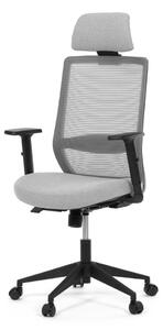 Kancelárska ergonomická stolička SENA — látka, čierna / šedá