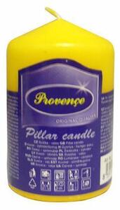 Provence Neparfumovaná sviečka PROVENCE 8cm žltá