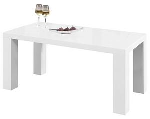 JEDÁLENSKÝ STÔL, biela s vysokým leskom, 120-240/80/76 cm MID.YOU - Stoly, Online Only