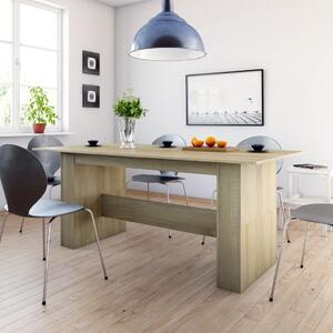 Jedálenský stôl farba dubu sonoma 180x90x76 cm drevotrieska