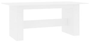 Jedálenský stôl biely 180x90x76 cm drevotrieska