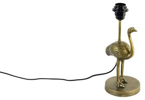 Vintage stolná lampa mosadz bez tienidla - Animal Pštros