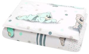 2-dielne posteľné obliečky New Baby 90/120 cm sivý medvedík