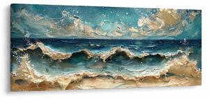 Obraz - Maľba mora (120x50 cm)