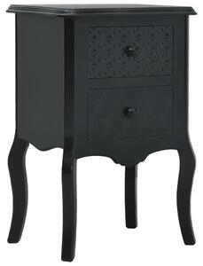 Nočný stolík čierny 43x32x65 cm MDF