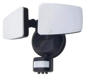 Vonkajší čierny LED reflektor s PIR senzorom 24W / 3000K / 4000K / 6000K (LFX025)