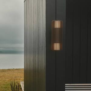 Vonkajšie nástenné svietidlo Aludra Double Seaside hliník hnedá 2-pl., Hnedá / hrdzavá, Hliník, Nástenné svietidlo