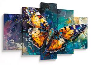 Obraz - Motýľ, olejomaľba (150x105 cm)