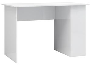 Stôl lesklý biely 110x60x73 cm drevotrieska