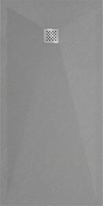 Mexen Stone+, obdĺžniková vanička z minerálneho kompozitu 160 x 80 cm, šedá-betónová, 44168016