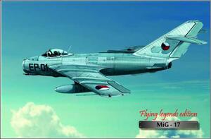 Lietadlo MiG - 17 - ceduľa 29cm x 20cm Plechová tabuľa