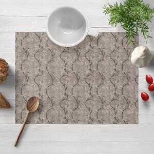 Biante Dekoračné prestieranie na stôl PML-086 Popínavé vetvičky na hnedosivom 30x40 cm