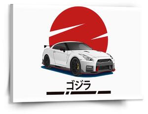 Sablio Obraz Nissan GTR 35 Japonské slnko - 150x110 cm