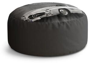 Sablio Taburet Circle Mercedes-Benz 300 SL Sivé pozadie: 38x48 cm