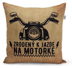 Sablio Vankúš Zrodený k jazde na motorke: 40x40 cm