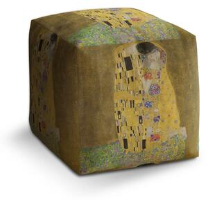Sablio Taburet Cube Bozk - Gustav Klimt - 40x40x40 cm