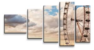 Sablio Obraz - 5-dílný London eye - 100x60 cm