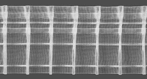 Metráž Riasiaca páska š. 8 cm, riasenie 1:2 - Biela