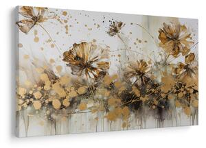 Obraz - Abstraktná kvetinová maľba (90x60 cm)