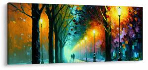 Obraz - Nočná prechádzka (120x50 cm)
