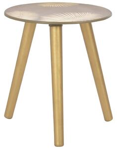 Zasúvacie stolíky 2 ks zlatá farba 40x45 cm/30x40 cm MDF