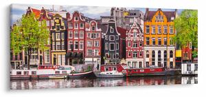 Obraz - Amsterdam, tanečné domy (120x50 cm)