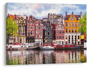 Obraz - Amsterdam, tanečné domy (70x50 cm)