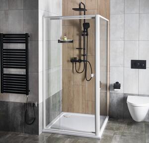 Aqualine, AMICO sprchové dvere výklopné 820-1000x1850mm, číre sklo, G80