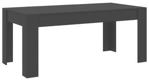 Jedálenský stôl, čierny 180x90x76 cm, drevotrieska