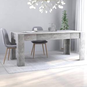 Jedálenský stôl, betónovo sivý 180x90x76 cm, drevotrieska