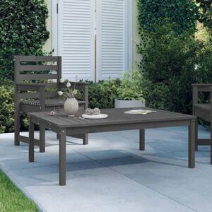 Záhradný stolík sivý 121x82,5x45 cm borovicový masív