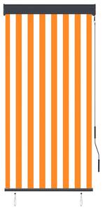 Vonkajšia zatemňovacia roleta 80x250 cm biela a oranžová