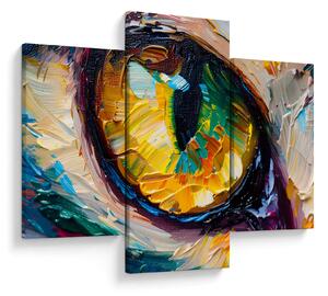 Obraz - Maľba mačacieho oka (90x60 cm)